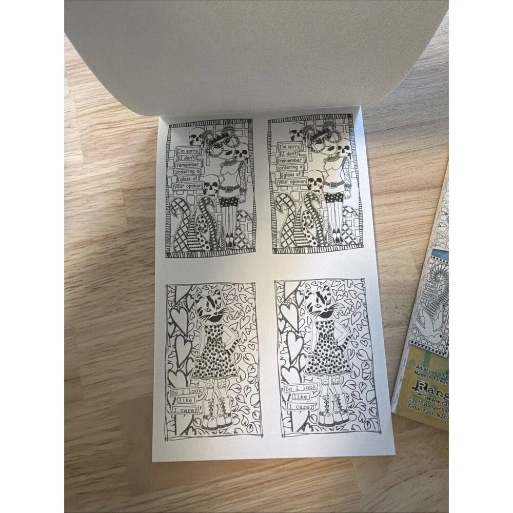 Dylusions Coloring Sheets by Dyan Reaveley Collection 2 and 24 colouring Ranger